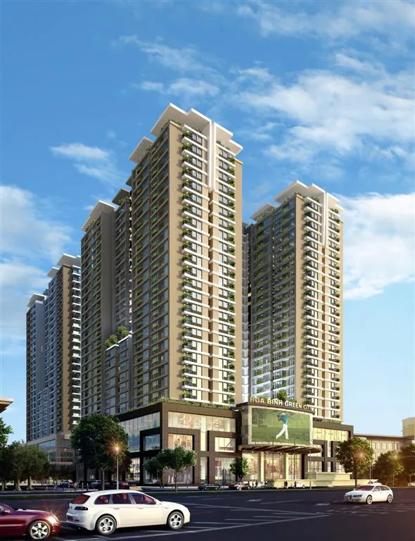 Phối cảnh dự án Hòa Bình Green City. Phối cảnh dự án Hòa Bình Green City.